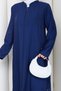 Women's Skirt with Pockets, Stone Detail, Zipper Closure Cap - 7