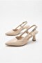 62034 Yanki Soft Comfortable Open Back 6 cm Heel Height Pointed Toe Women's Shoes - 4