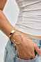 Set of 2 wavy rigid bangles - 4