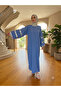 Flared Sleeves, Three-Stripe Accessory Detail, Loose Fit, Dress That Can Be Worn on Casual and Special Occasions. - 7