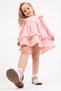 2-5 Years Old Girl's Powder Lace Detailed Dress - 3