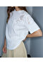 Floral Embroidered Tassel T-Shirt - 5
