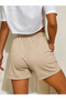 Women's Lace-Up Double Pocket Comfortable Cut Shorts - 3