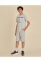 Senior Boys Grey Melange Active Fashion Shorts - 2