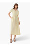 KNIT WOVEN DRESS - 2