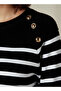 STRIPED RAGLAN SLEEVE TRICO WITH BUTTON DETAI - 4