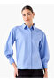 BAND COLLAR BUTTON DOWN SHIRT WITH RELAXED FI - 4