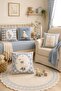 Set of 4 Children's and Baby's Throw Pillow Covers with Pattern of Geese Wearing Boots - 2
