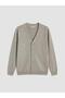 Regular Fit V-Neck Men's Knitwear Cardigan (W6) - 4