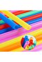 11MM 100Pcs Multi Colors Jumbo Smoothie Straws, Disposable Plastic Drinking Straws for Bubble Tea, Milkshakes and Juice, Individually Wrapped - 3