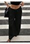 Women's Wide Leg Linen Trousers - 3