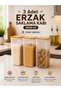 3-Piece 3 Lt Food Storage Container with Wooden Lid and Labels – Airtight Multi-Purpose Kitchen Organizer Set