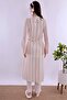 Effortt Powder-Ecru Maternity Pajama Set with Dressing Gown - 4