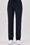 Lycra Dark Navy Blue Pipe Leg Scrubs Trousers - 2