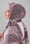 شال موس كريب بنمط سلسلة ذهبية من المنك - 4