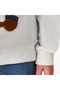 Bear Applique Hooded Sweatshirt with Long Sleeves - 5