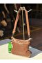 Genuine Leather Handmade 3-Compartment Women's Shoulder Bag - 4