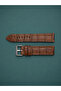 22 mm Tan Genuine Croco Pattern Watch Strap - 2