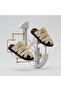 (Bianca) Rubber Non-Slip Comfortable Sole Casual Women's Slippers Beige