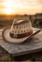 Vintage Bohemian Cowboy Hat Unisex Straw Design - 3