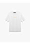 Cotton Short Sleeve Crew Neck Oversize Back Printed T-Shirt - 4