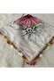 Handmade Needlework Writing, Scarf, Yemeni, Mevlit Cover, Head Cover, 4 Sides Embroidered, 100% Cotton, 100*100cm - 7