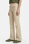 Women Wide Leg Fit Plain Stretchable Jeans, Beige - 4