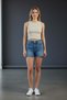 Women's Kaşkorşe Crew Neck Salmon Sports Crop Tank Top - 2001 - 4