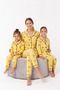 Mother-Daughter Cartoon Themed Eye Pattern Buttoned 100% Cotton Family Pajama Set (You Make Your Own Combination) - 3