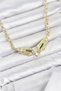Brass Gold Color Zircon Stone Serenay Necklace