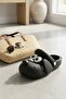 Fun Dog Detailed Black Unisex Children's Pool, Beach and Nursery Slippers - 5
