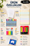 Master Planner Premium Work Set |   A5 Weekly Planner, 9 Color Fineliner Pens, 50 Sheets of Notepads, 10 A5 Pocket Files, Highlighter Pen and Bookmark Set - 4