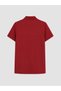 Burgundy Polo Neck Pike Women's T-Shirt - 2