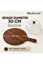Walnut Wood Cheese and Cake Serving Board with Clear Dome 30 Cm and Handle for Pizza, Desserts, Pastries and Snacks, - 2