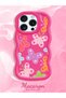 iPhone 16 Pro Max Compatible Case with Camera Protector Red Silicone Couple Phone Case Butterfly Pattern - 2