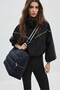Kapitone shopper omuz çantası - 5