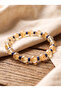 Citrine - Lapis Lazuli Natural Stone Bracelet (8 mm) - 2