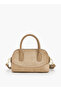 Solid Crossbody Bag with Zip Closure - 5
