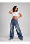 Baggy Jeans with Tinted Embroidery on the Side and Knee Area with Detailled Embroidery - 3