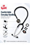 CK-S631FR Magenta Classic Deluxe Dual Head Rapid Conversion Stethoscope with Clear Sound Pickup, Flexible Black Tubing Angled Eartips, Durable Metal Binaurals, Conversion Ring and Spare Eartips - 2