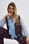 Women's Rose Beaded and Sequin Embroidered Vest