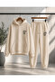 Unisex Minimal New York Print Winter Top and Bottom Tracksuit Set