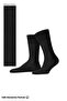 Men's Mercerized Single Sock Socks Black - 3