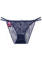 Stylish Full Lace Panties with Side Strings and Metal Accessories, Pack of 3 W-4569 R1-11 - 4