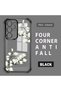 Samsung Galaxy S24 Ultra Compatible Transparent Back Four-Corner Reinforced Impact Protection Silicone Case