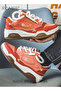 Men's Lace-Up Sneakers Comfortable, Breathable, Thick-Soled, Non-slip, Wear-Resistant Casual Shoes L