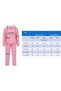 Girl's Potential Thick Striped Hooded Straight-Leg Diver Fabric Tracksuit Set Esf7016 - 4