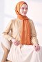 Double Sided Silk Shawl Orange - 2