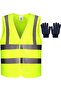High-Visibility Safety Jacket Pack of 10 with Reflective Strips