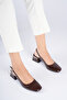 Women's 4cm Thick Heeled Stylish Shoes - 2